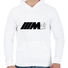 PRINTFASHION BMW ///M - Férfi kapucnis pulóver - Fehér férfi pulóver, kardigán