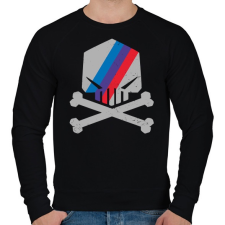 PRINTFASHION BMW M koponya - Férfi pulóver - Fekete férfi pulóver, kardigán