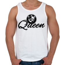 PRINTFASHION BMW QUEEN - Férfi atléta - Fehér atléta, trikó