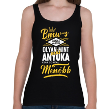 PRINTFASHION BMW-s anyuka - Női atléta - Fekete női trikó