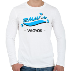 PRINTFASHION BMW-s vagyok autós póló - Férfi hosszú ujjú póló - Fehér