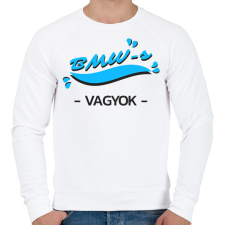 PRINTFASHION BMW-s vagyok autós póló - Férfi pulóver - Fehér férfi pulóver, kardigán