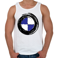 PRINTFASHION BMW tornádó - Férfi atléta - Fehér
