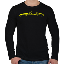 PRINTFASHION BMW Z3 Sárga - Férfi hosszú ujjú póló - Fekete férfi póló