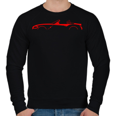 PRINTFASHION BMW Z4 Piros - Férfi pulóver - Fekete