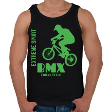 PRINTFASHION Bmx - Férfi atléta - Fekete