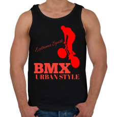 PRINTFASHION Bmx - Férfi atléta - Fekete