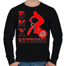 PRINTFASHION Bmx - Férfi pulóver - Fekete