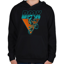 PRINTFASHION bmx - Gyerek kapucnis pulóver - Fekete gyerek pulóver, kardigán