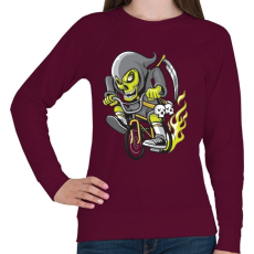 PRINTFASHION BMX kaszás - Női pulóver - Bordó