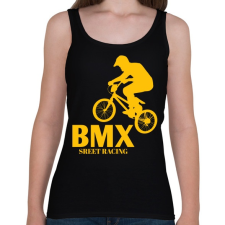 PRINTFASHION Bmx - Női atléta - Fekete női trikó