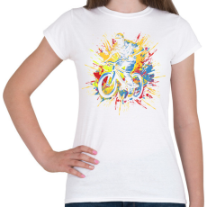 PRINTFASHION BMX - Női póló - Fehér