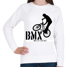 PRINTFASHION Bmx - Női pulóver - Fehér