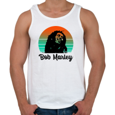 PRINTFASHION Bob Marley - Férfi atléta - Fehér