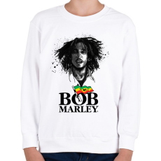 PRINTFASHION bob marley - Gyerek pulóver - Fehér