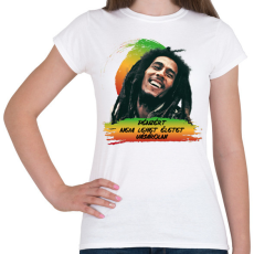 PRINTFASHION Bob Marley idézet - Női póló - Fehér