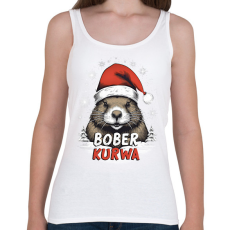 PRINTFASHION Bober Kurva - Női atléta - Fehér