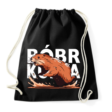 PRINTFASHION Bober Kurwa - Sportzsák, Tornazsák - Fekete tornazsák