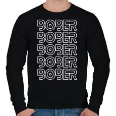 PRINTFASHION Bober meme - Férfi pulóver - Fekete