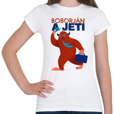 PRINTFASHION Boborján a jeti - Női póló - Fehér női póló