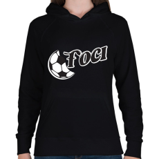 PRINTFASHION Boci Foci - Női kapucnis pulóver - Fekete