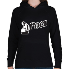 PRINTFASHION Boci Poci - Női kapucnis pulóver - Fekete