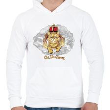 PRINTFASHION Bocicica - Férfi kapucnis pulóver - Fehér férfi pulóver, kardigán