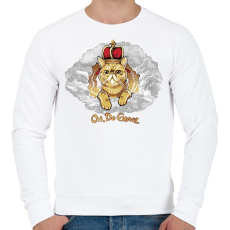 PRINTFASHION Bocicica - Férfi pulóver - Fehér