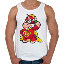 PRINTFASHION Bocikornis - Férfi atléta - Fehér atléta, trikó