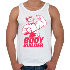 PRINTFASHION BodyBuilder - Férfi atléta - Fehér