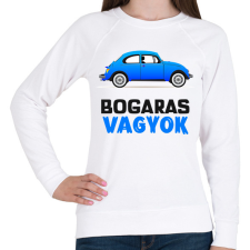 PRINTFASHION BOGARAS VAGYOK - Női pulóver - Fehér női pulóver, kardigán