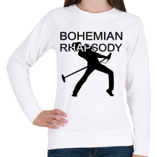 PRINTFASHION Bohemian Rhapsody - Női pulóver - Fehér női pulóver, kardigán
