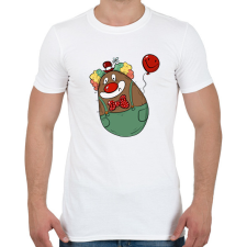 PRINTFASHION Bohóc krumpli - Férfi póló - Fehér férfi póló