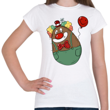 PRINTFASHION Bohóc krumpli - Női póló - Fehér női póló