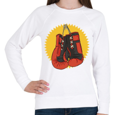 PRINTFASHION Bokszkesztyűk - Női pulóver - Fehér