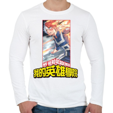 PRINTFASHION Boku no Hero Academia - Férfi hosszú ujjú póló - Fehér férfi póló