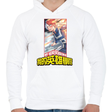 PRINTFASHION Boku no Hero Academia - Férfi kapucnis pulóver - Fehér férfi pulóver, kardigán