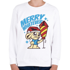 PRINTFASHION Boldog akármit - Gyerek pulóver - Fehér gyerek pulóver, kardigán