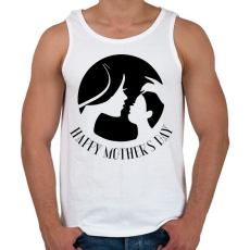 PRINTFASHION Boldog anyák napját!  - Férfi atléta - Fehér