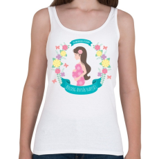 PRINTFASHION Boldog anyák napját - Női atléta - Fehér