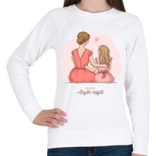 PRINTFASHION Boldog anyák napját - Női pulóver - Fehér női pulóver, kardigán