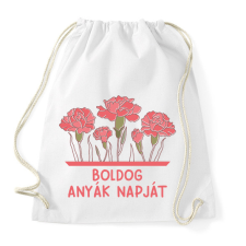 PRINTFASHION Boldog Anyák napját - Sportzsák, Tornazsák - Fehér tornazsák