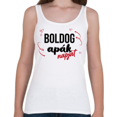 PRINTFASHION Boldog Apák napját - Női atléta - Fehér