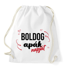 PRINTFASHION Boldog Apák napját - Sportzsák, Tornazsák - Fehér tornazsák