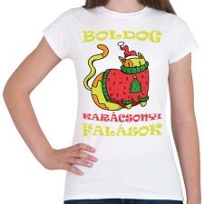 PRINTFASHION Boldog Karácsonyi falások - Női póló - Fehér női póló