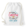 PRINTFASHION Boldog karácsonyt és boldog új évet - Sportzsák, Tornazsák - Fehér
