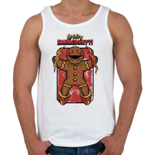 PRINTFASHION BOLDOG KARÁCSONYT - Férfi atléta - Fehér atléta, trikó