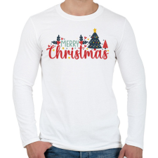 PRINTFASHION boldog karácsonyt  - Férfi hosszú ujjú póló - Fehér férfi póló