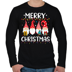 PRINTFASHION boldog karácsonyt  - Férfi hosszú ujjú póló - Fekete