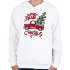 PRINTFASHION Boldog Karácsonyt! - Gyerek kapucnis pulóver - Fehér gyerek pulóver, kardigán
